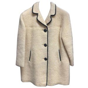 Northlander Wool Jacket Womens Coat Beige Size S Made in USA